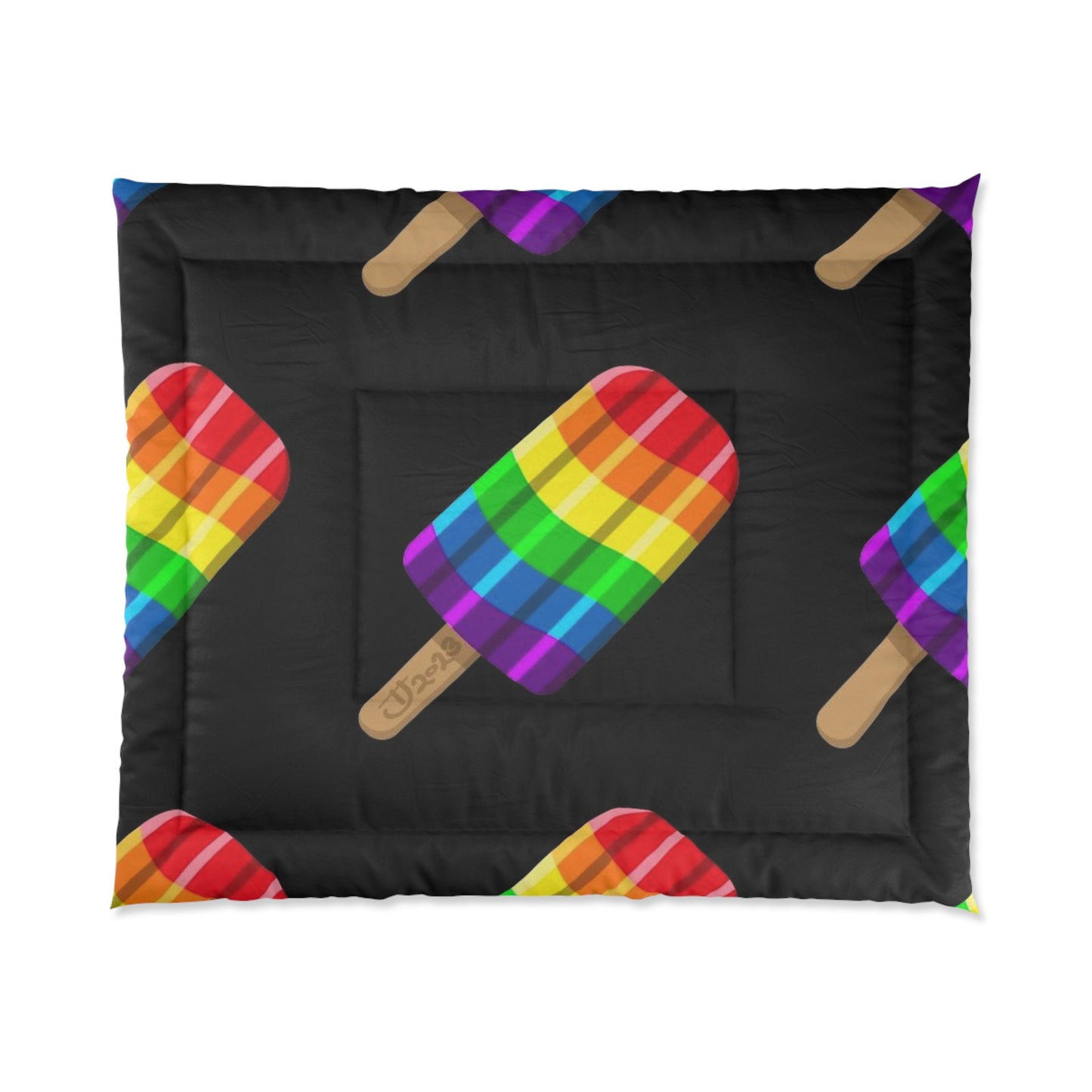 Rainbow Popsicle Comforter – Pride Ice Pop Bedding