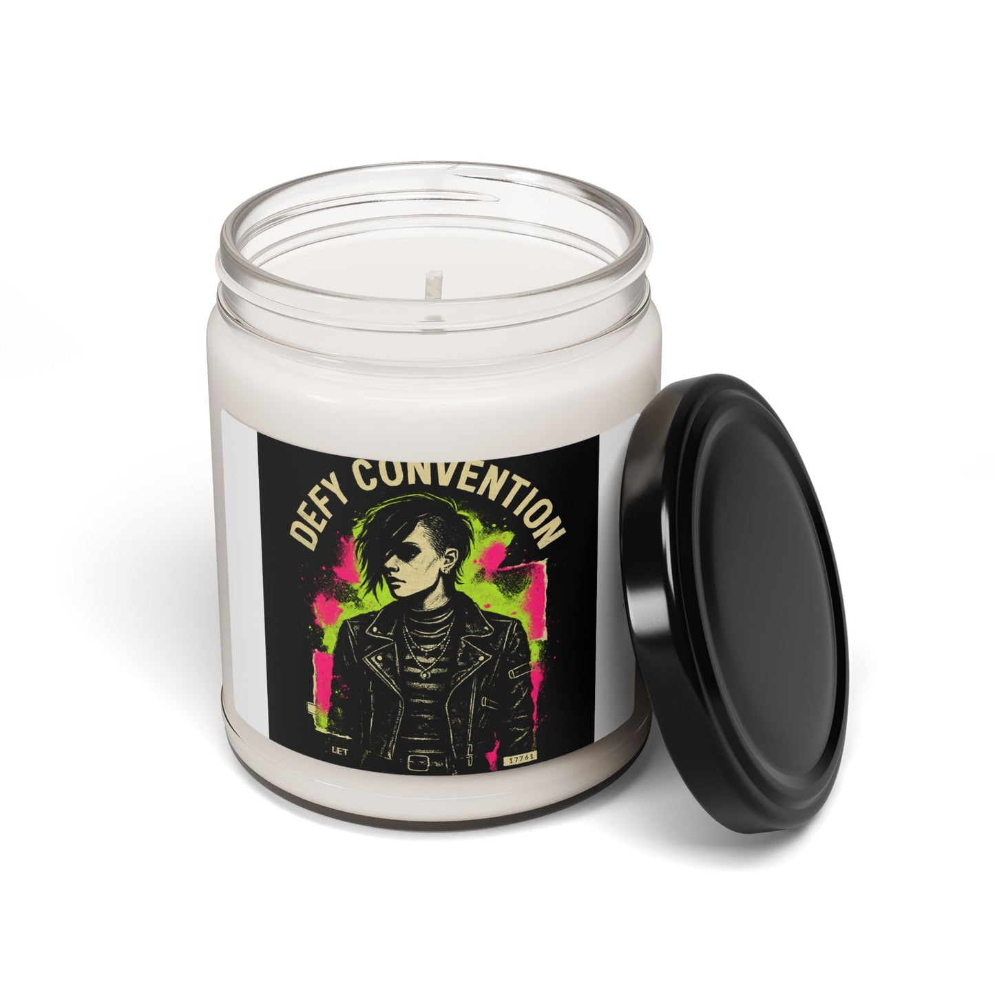 Defy Convention Scented Soy Candle — 9oz Punk Goth Aromatherapy Jar