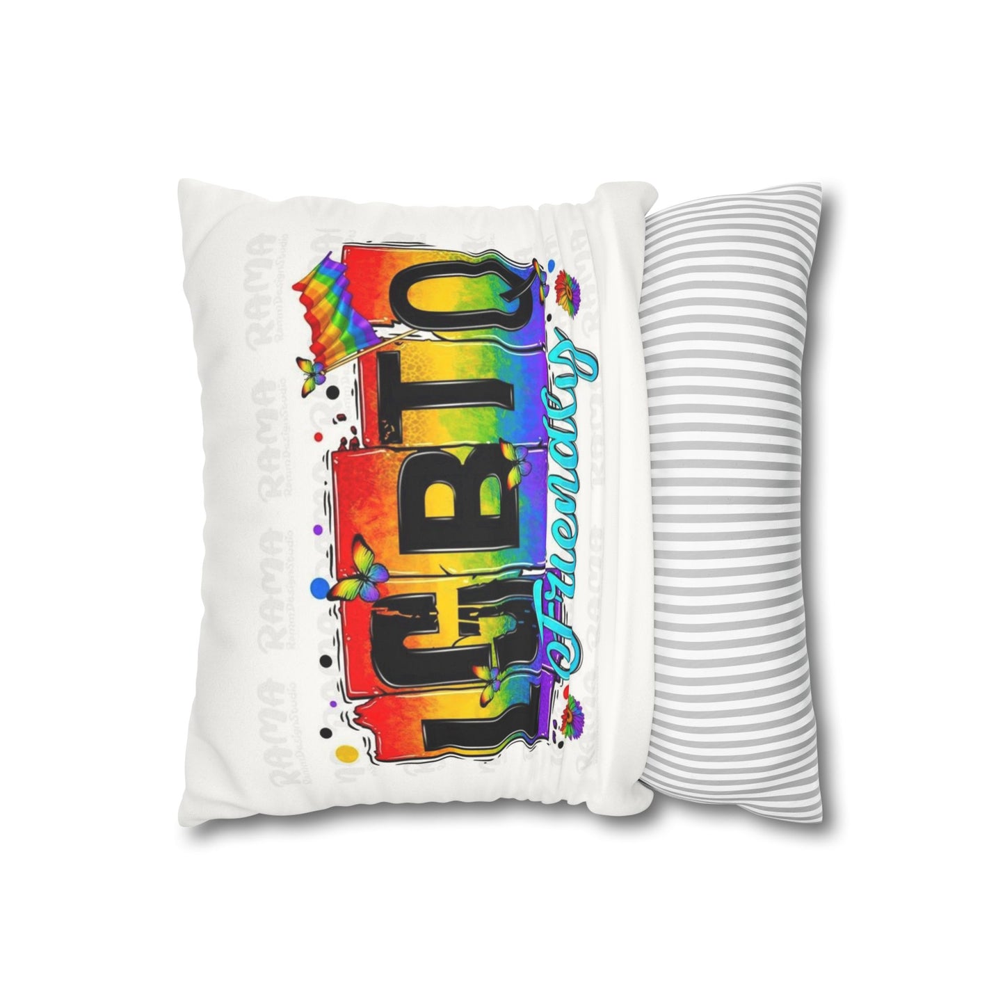 Faux Suede Square Pillowcase