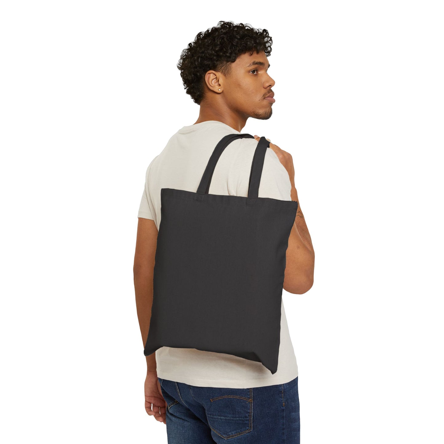 Defy Convention Canvas Tote Bag — Retro Punk Graphic Organic Cotton Shopper