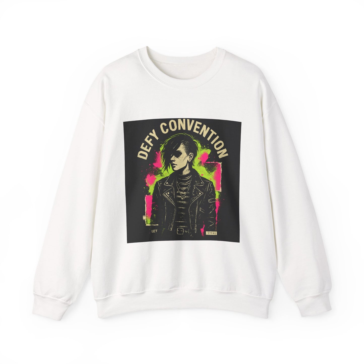 Defy Convention Crewneck Sweatshirt — Punk Goth Graphic