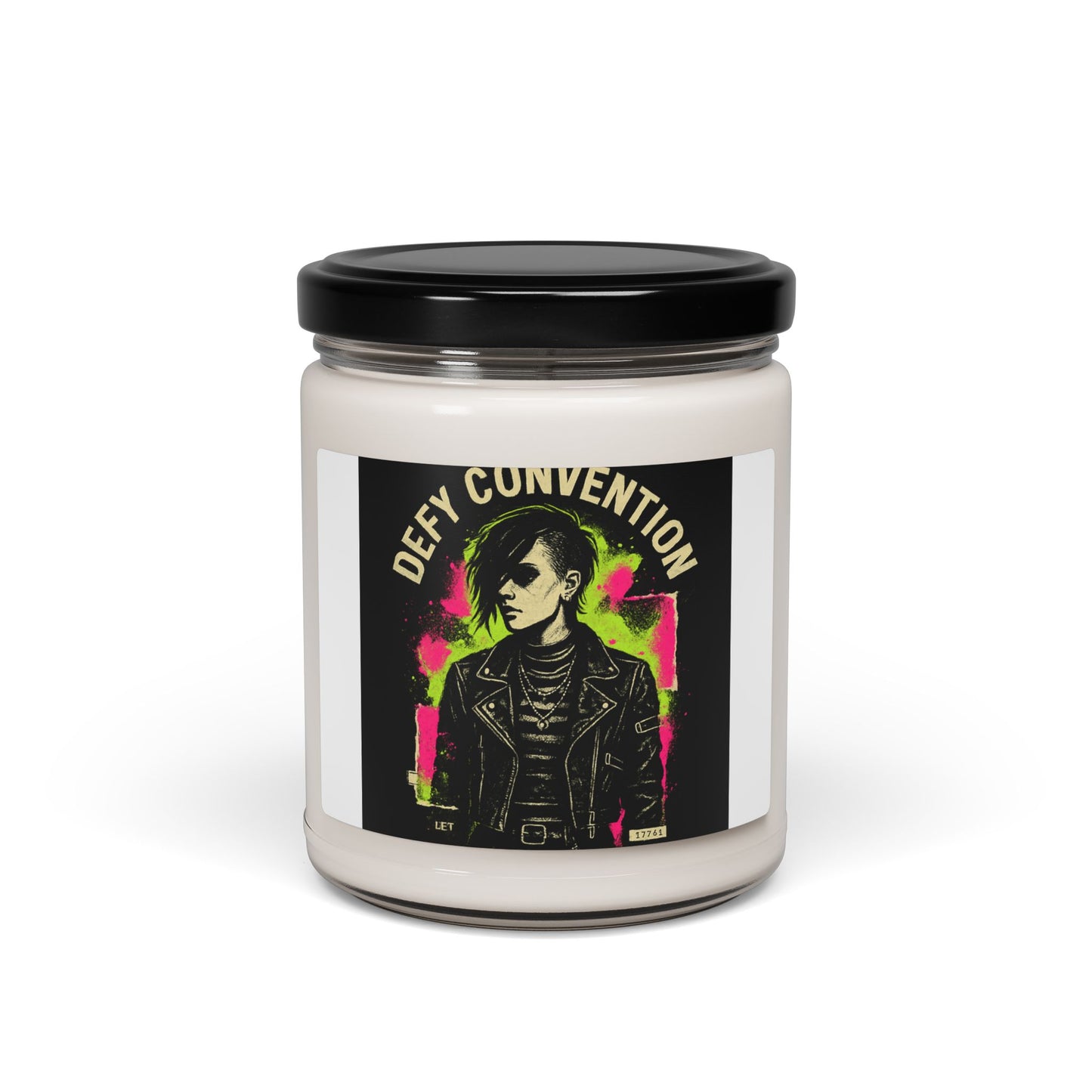 Defy Convention Scented Soy Candle — 9oz Punk Goth Aromatherapy Jar