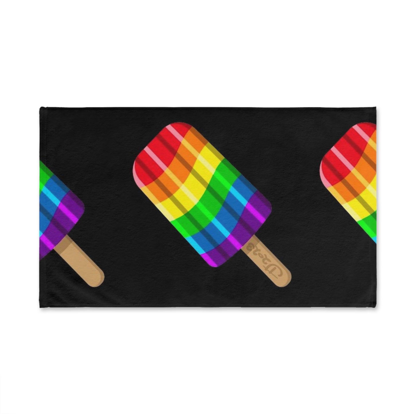 Rainbow Popsicle Hand Towel — Pride Summer Kitchen & Bathroom Decor