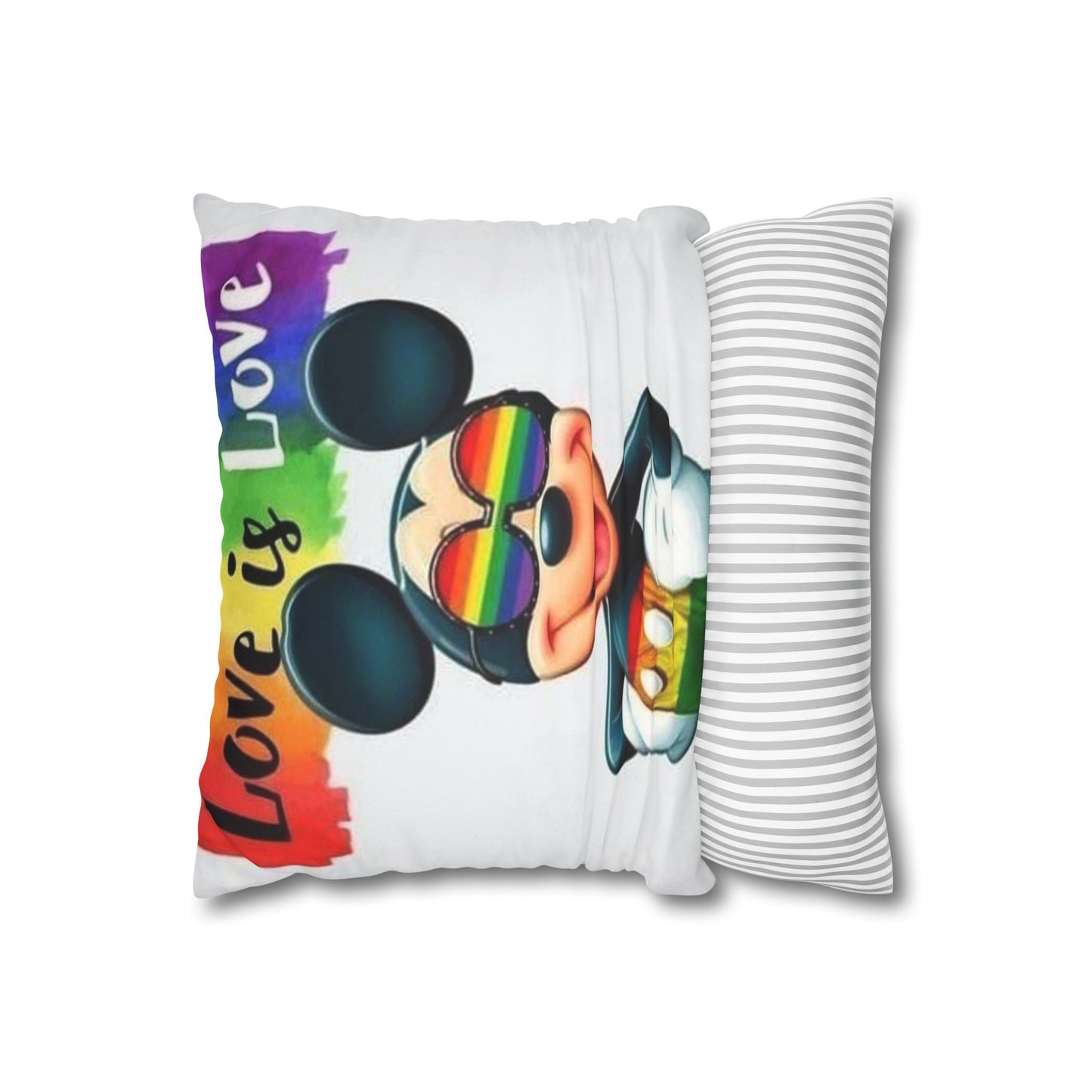 Faux Suede Square Pillowcase