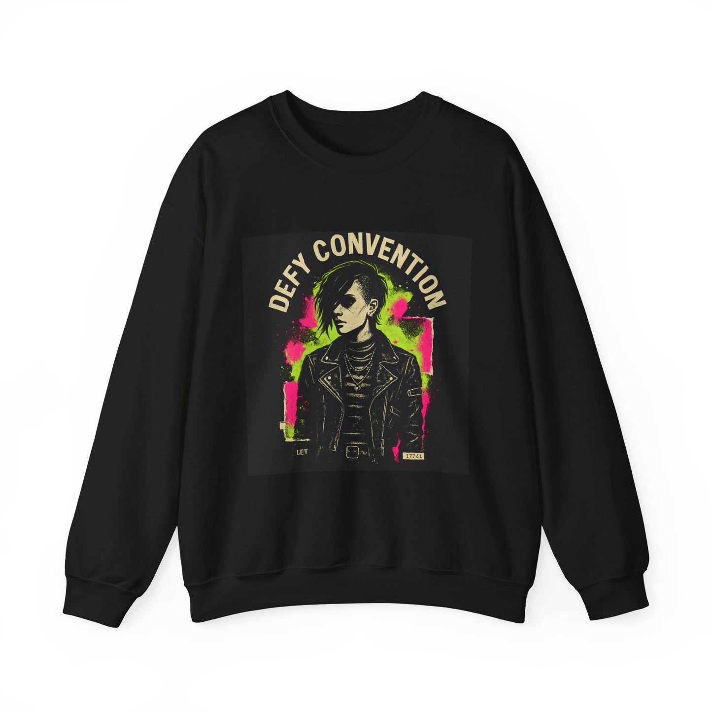 Defy Convention Crewneck Sweatshirt — Punk Goth Graphic