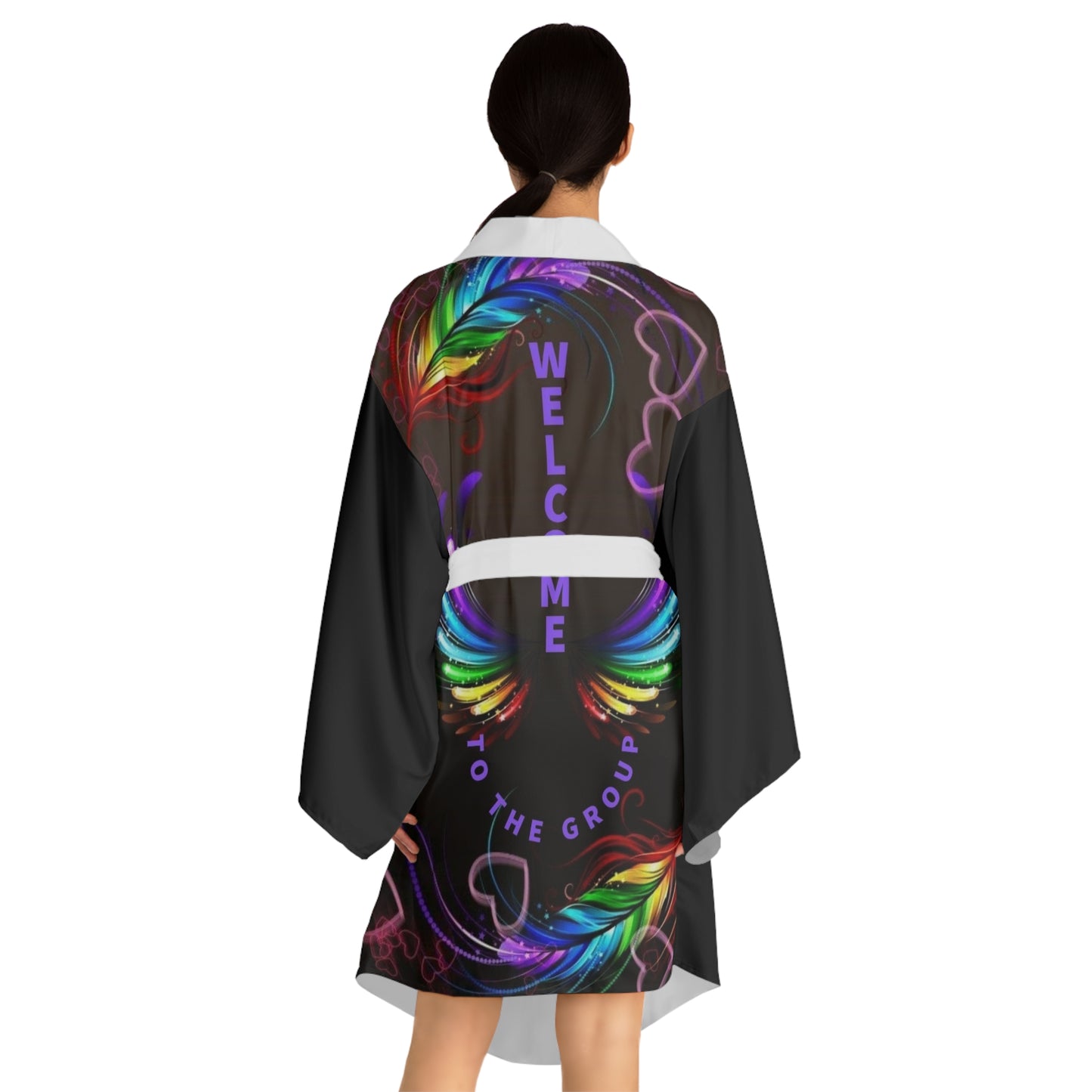 Long Sleeve Kimono Robe (AOP)